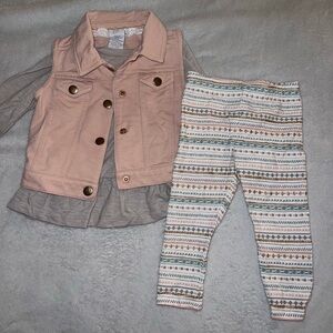 Girls 3 Piece Outfit Size 12M